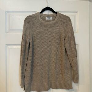 Old Navy Tan Crewneck Sweater Classic Knit